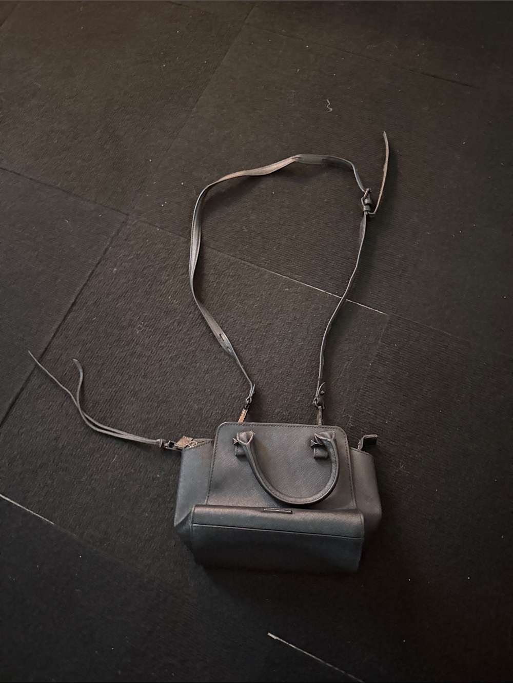 Rebecca Minkoff Black Mini Satchel with Crossbody Strap